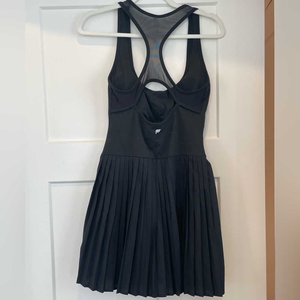 Fabletics Hot Shot Pleated Classic Mini Athletic Dress Black Size M - Picture 5 of 8